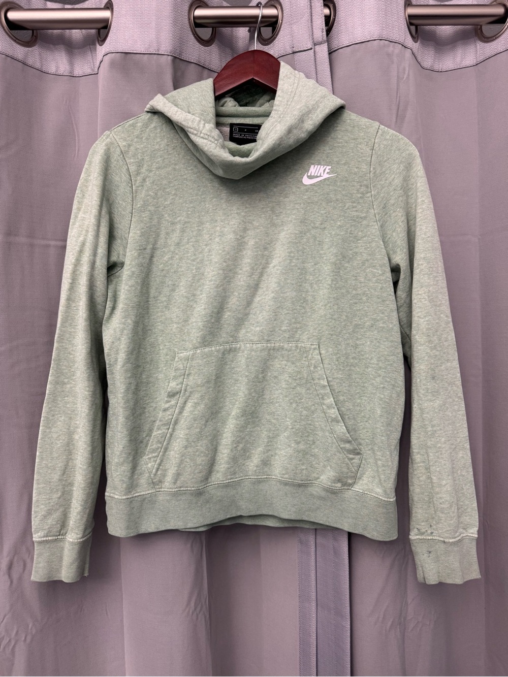 Nike Women's Sage Green Pullover Hoodie - size small